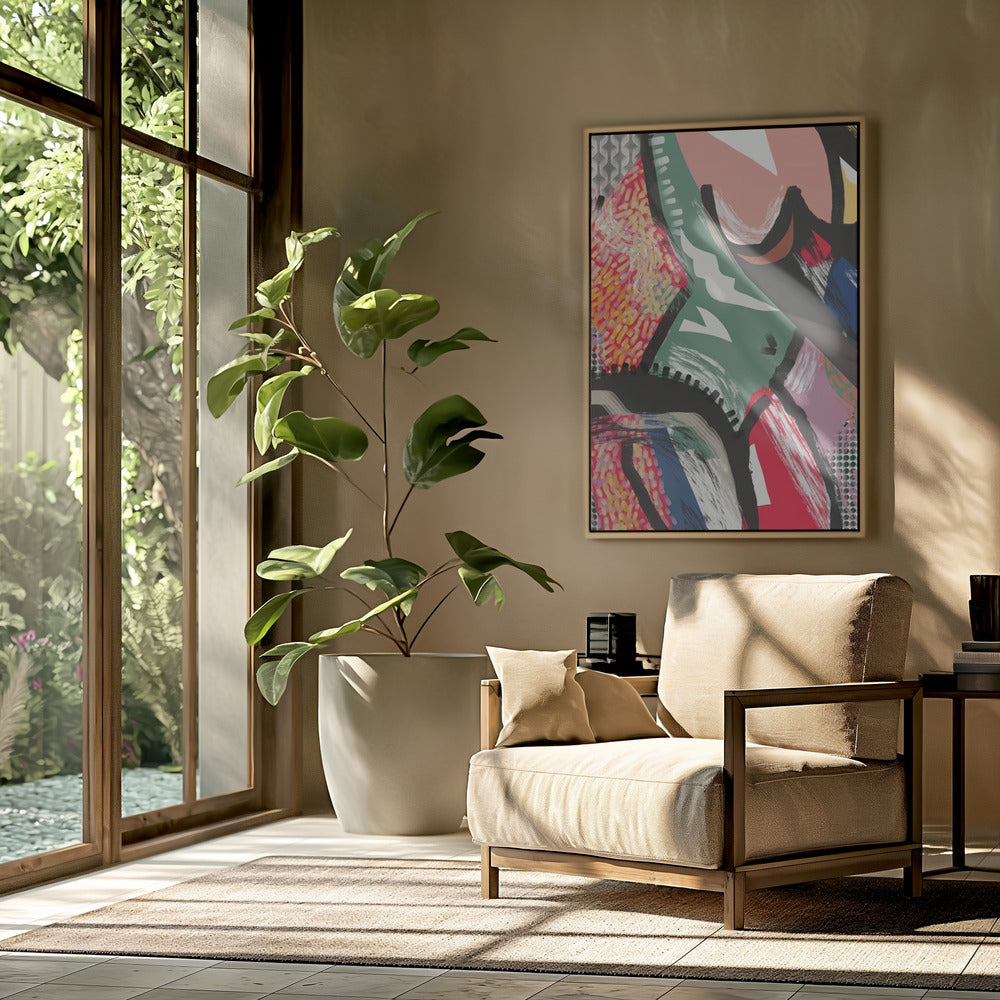Levendig kleurrijk abstract | Poster