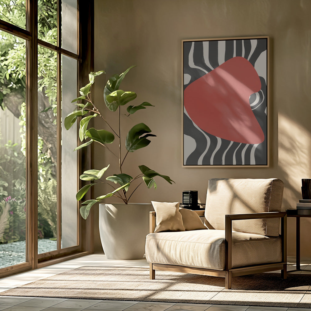 Crimson Wave Pulse | Poster
