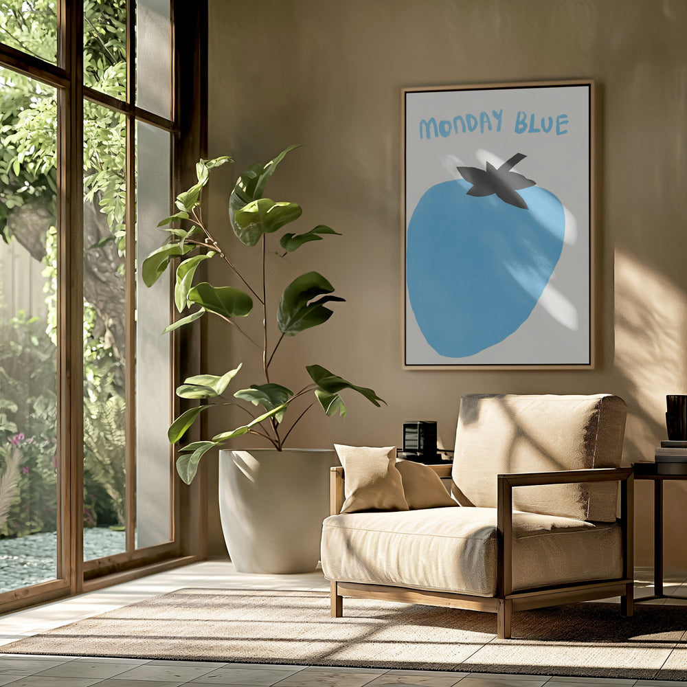 Blauwe bessenmaandag | Poster