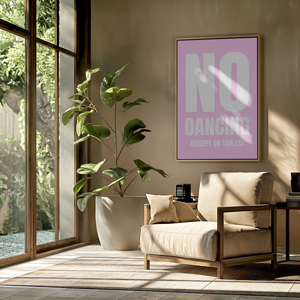 Alleen dansen op tafels | Poster