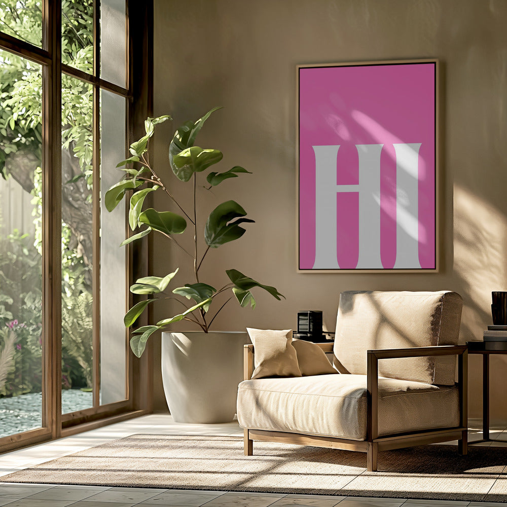 Bold Pink Greeting | Poster
