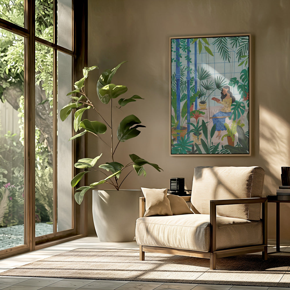 Reading in the plant greenhouse | Poster