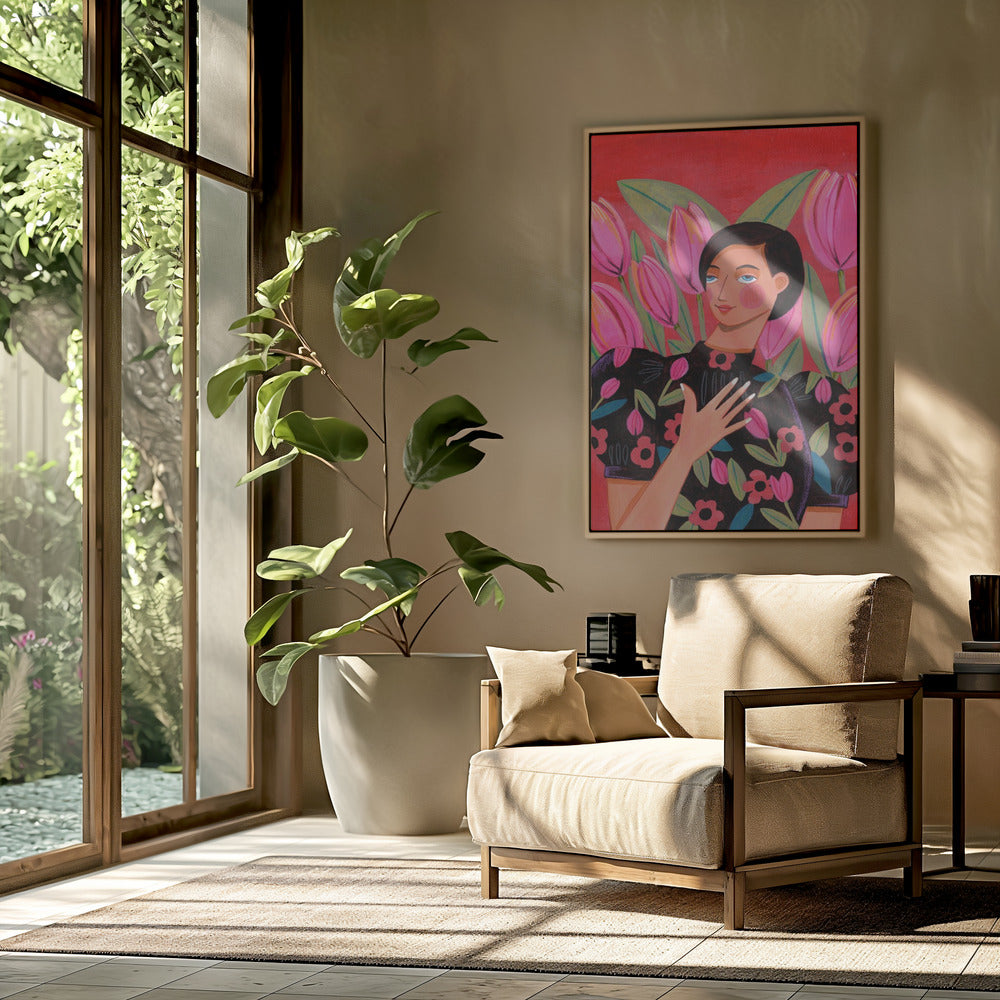 Abstract Modern Woman Portrait | Poster