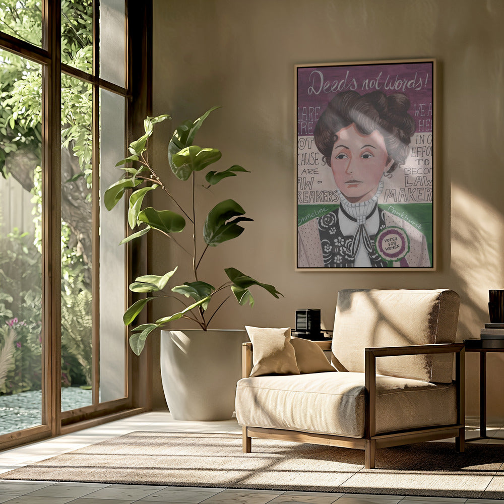 Portrait of a woman, Emmeline Pankhurst | Poster