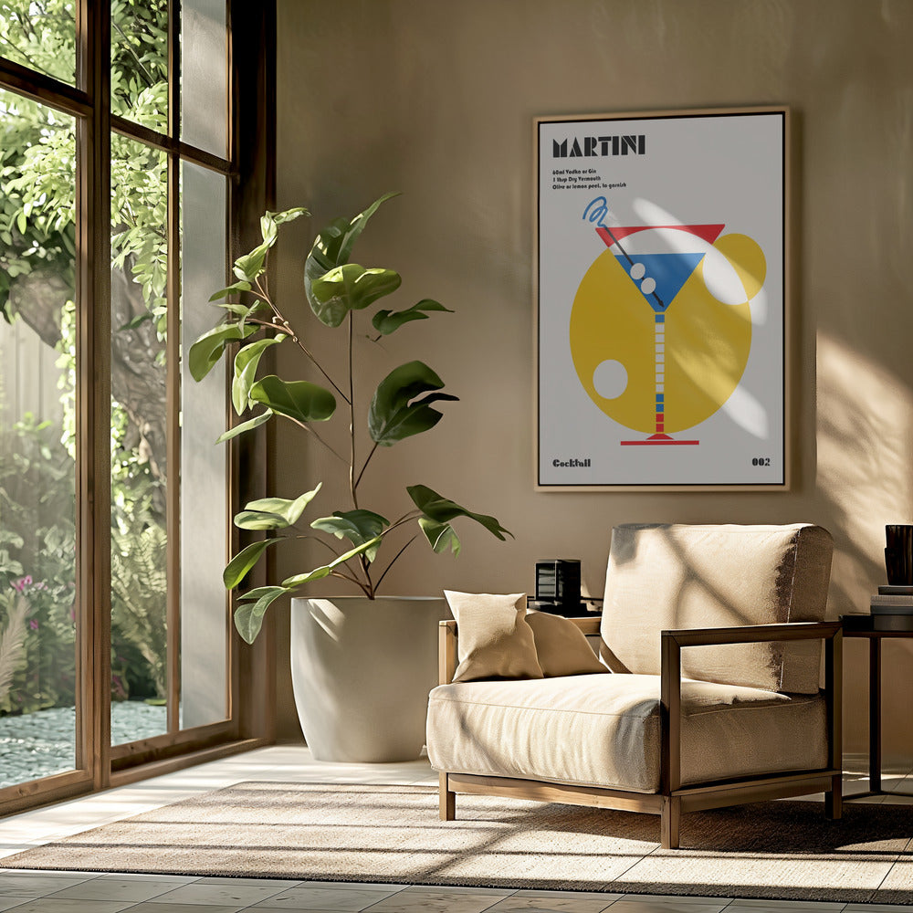Martini Bauhaus Cocktail | Poster
