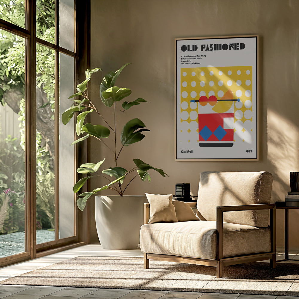 Ouderwetse Bauhaus-cocktail | Poster