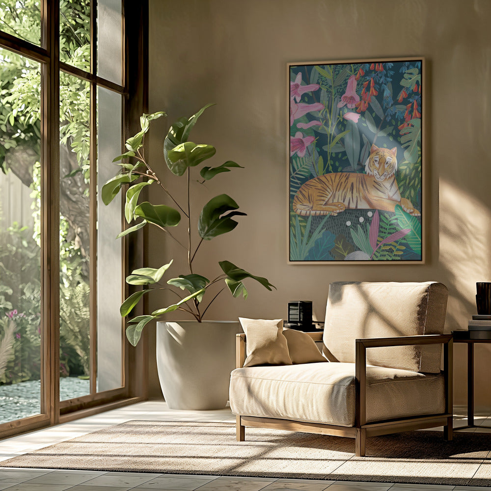 Tijger in de jungle | Poster