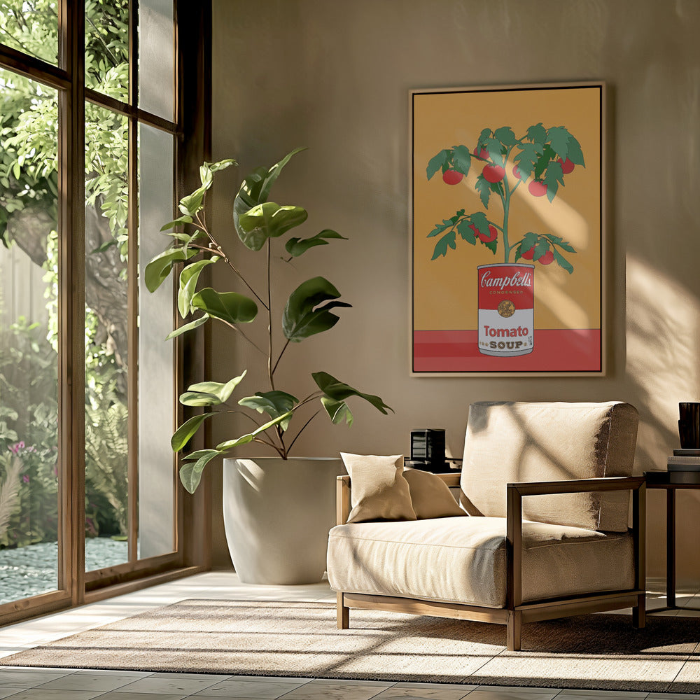 Campbells Soup Tomatenplant Retro Illustratie | Poster