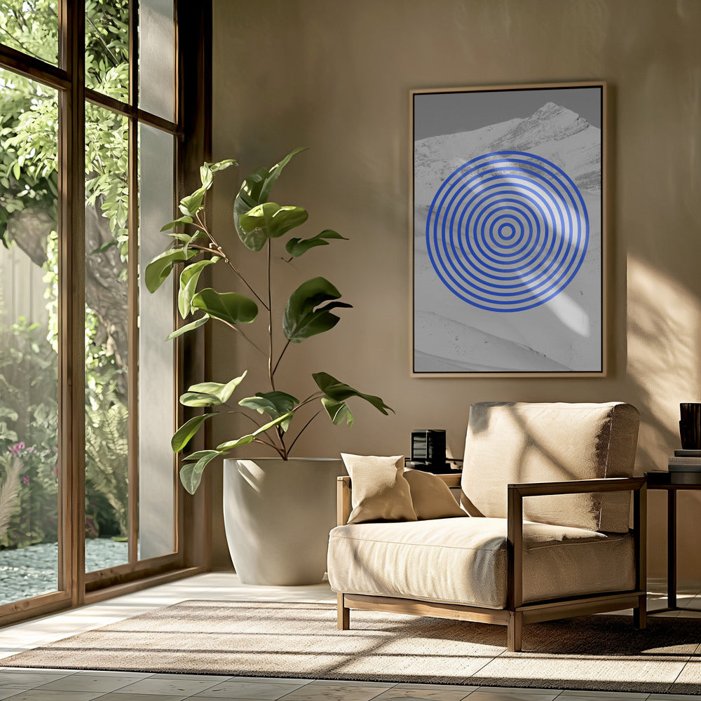 Blauwe Echoes | Poster