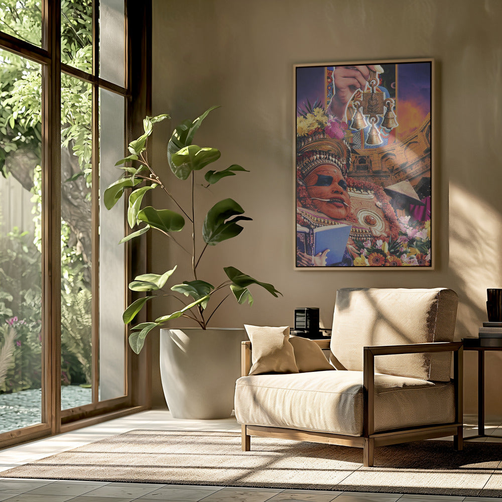 Retro Fantasy Cultuur Collage | Poster