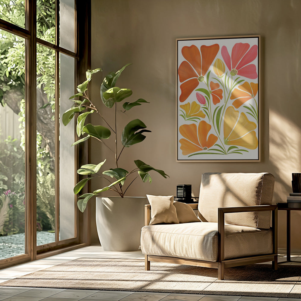 Lentebloemen | Poster