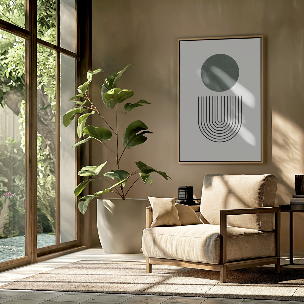 Circle and Lines | Poster