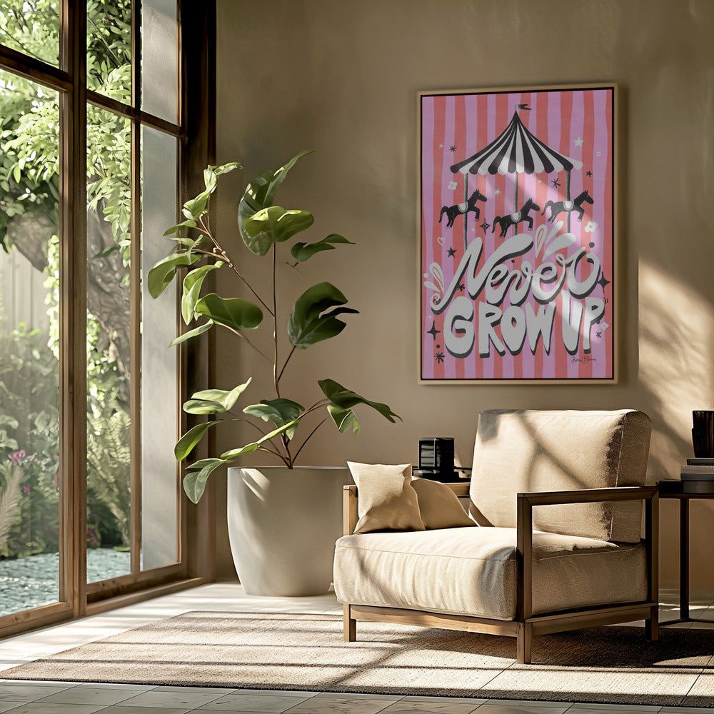 Carrousel - Word nooit volwassen | Poster