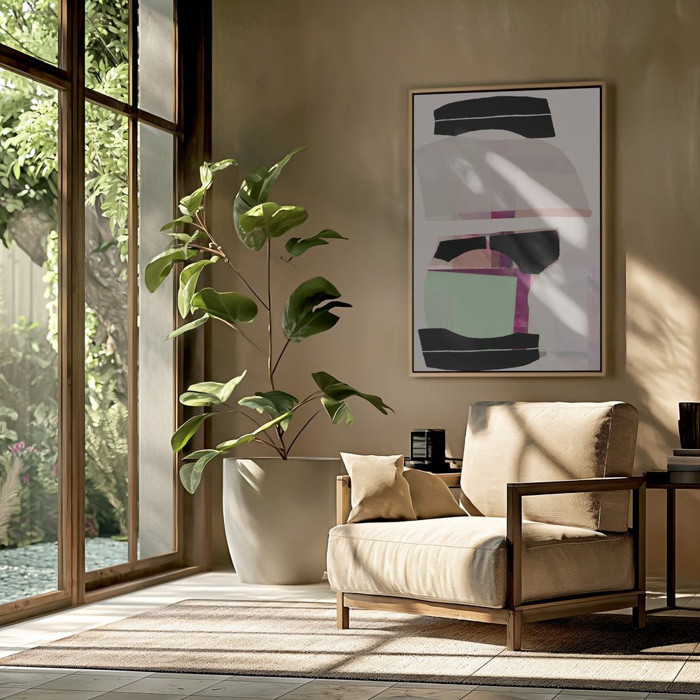 Colored Abstract Black No1 | Poster