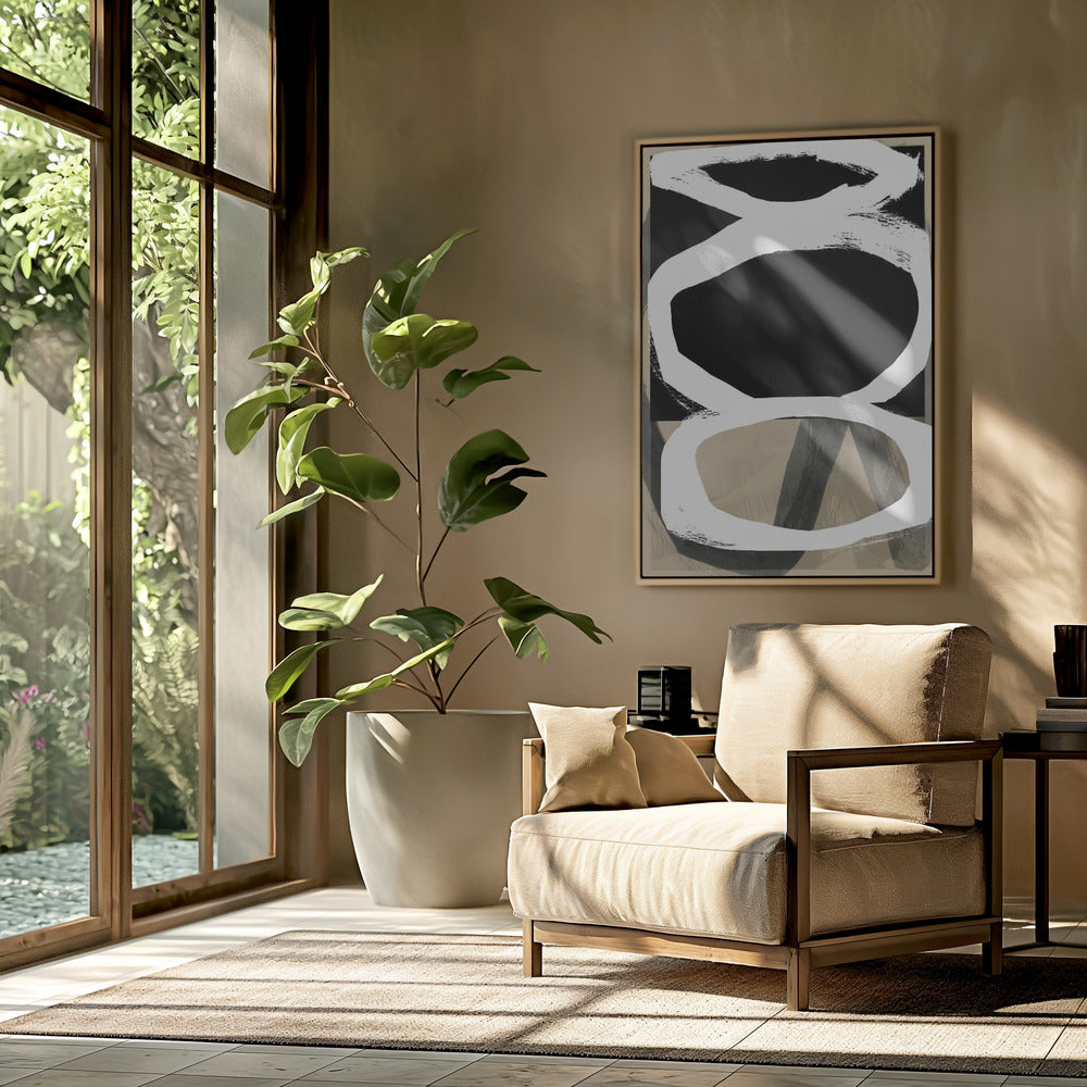 Vet Zwart Op Wit Nr. 4 | Poster