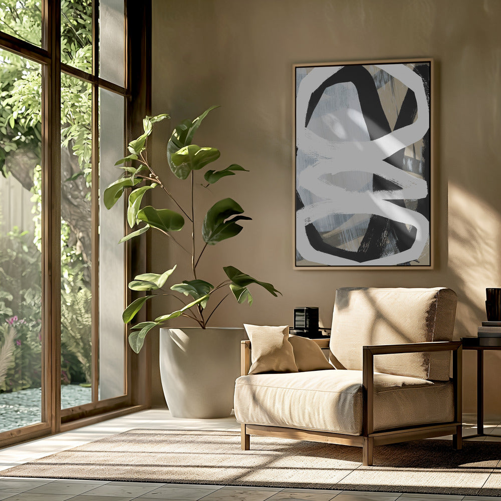 Bold Black On White No3 | Poster