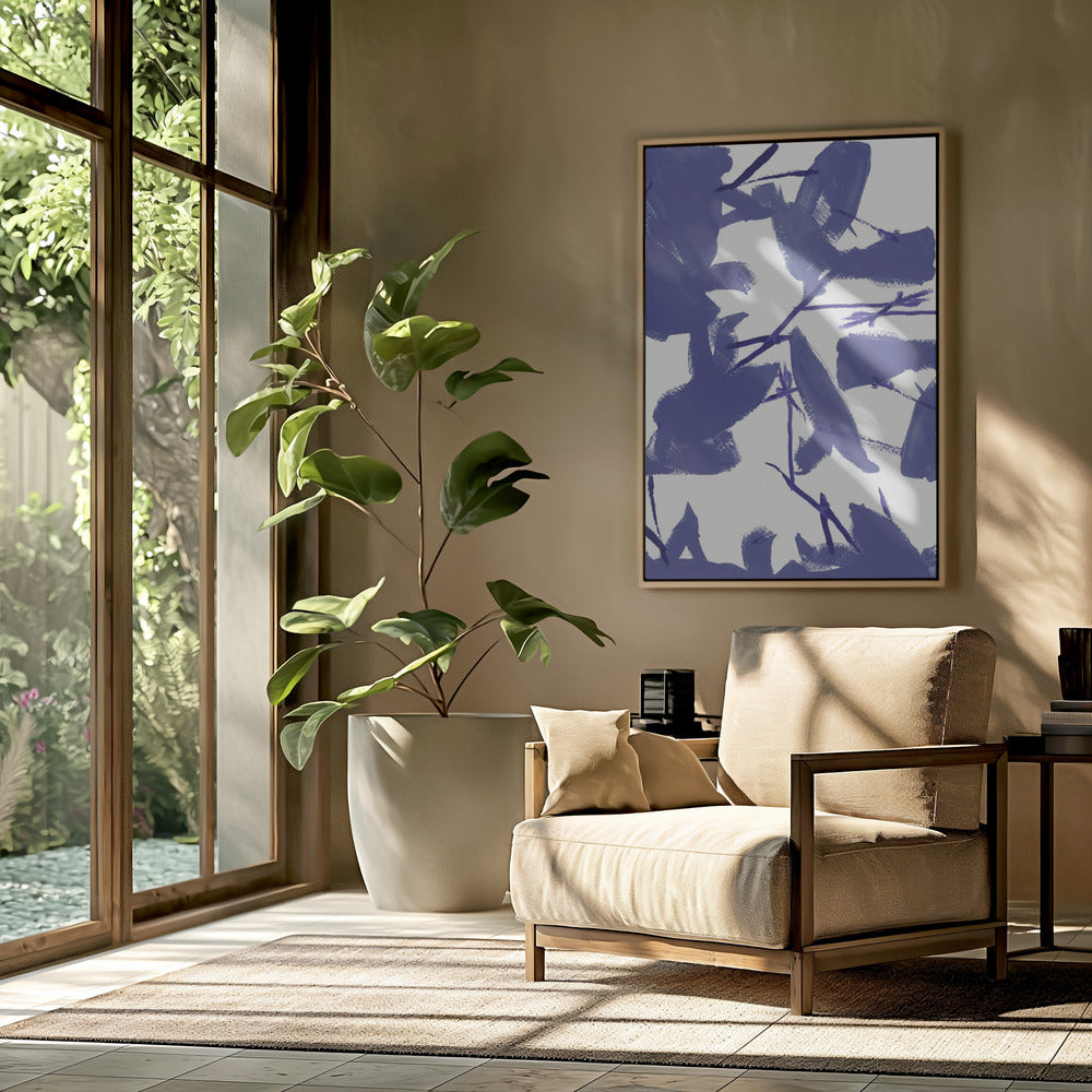 Blue Floral No3 | Poster