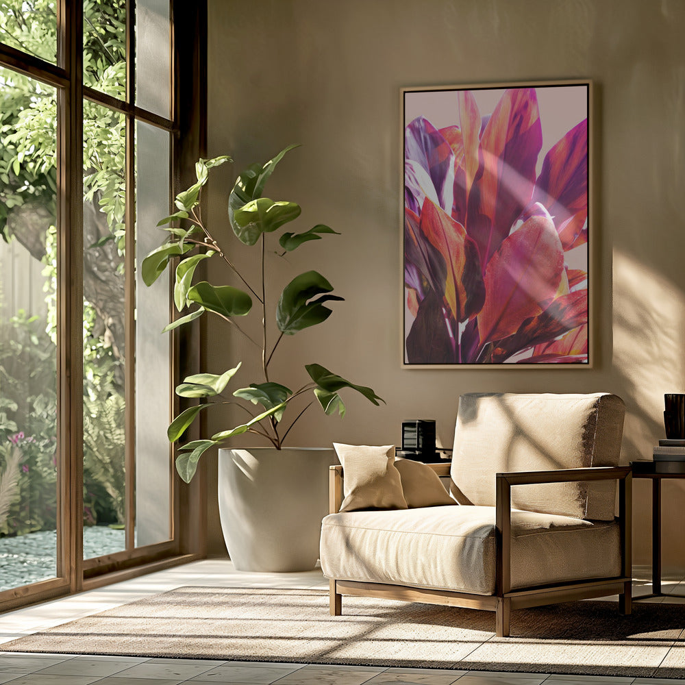 Fuchsia Bladeren I | Poster