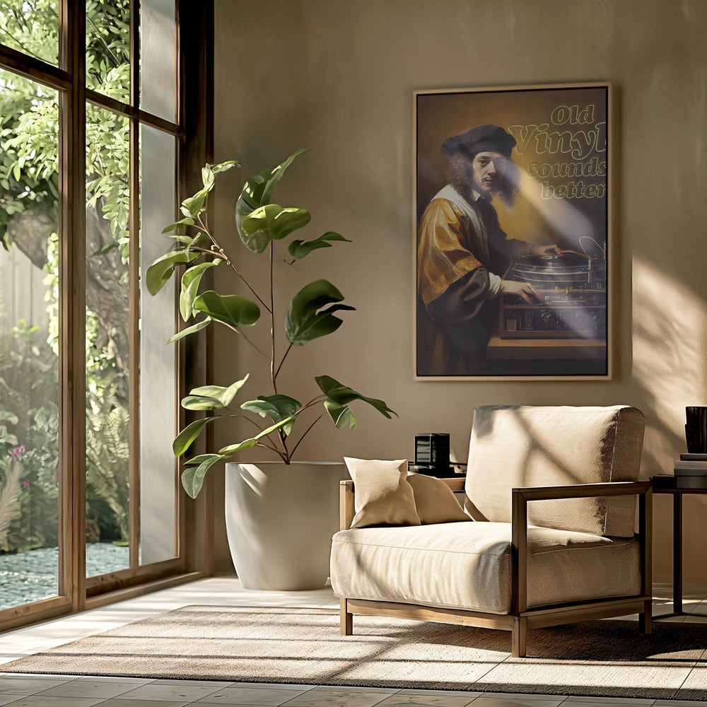 Oud vinyl klinkt beter | Poster