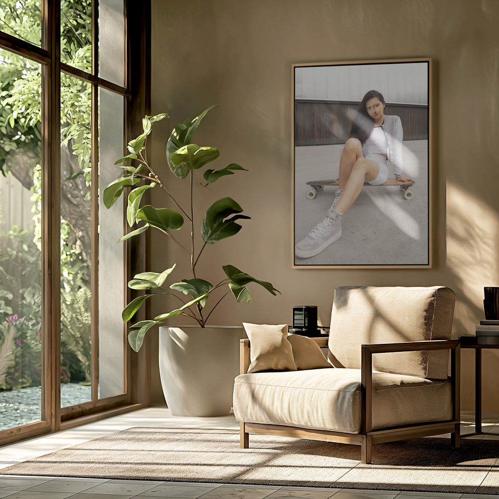 Schaatser Monalisa | Poster