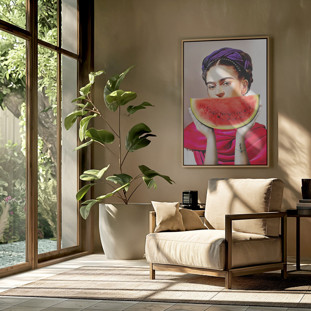Watermeloen Frida | Poster