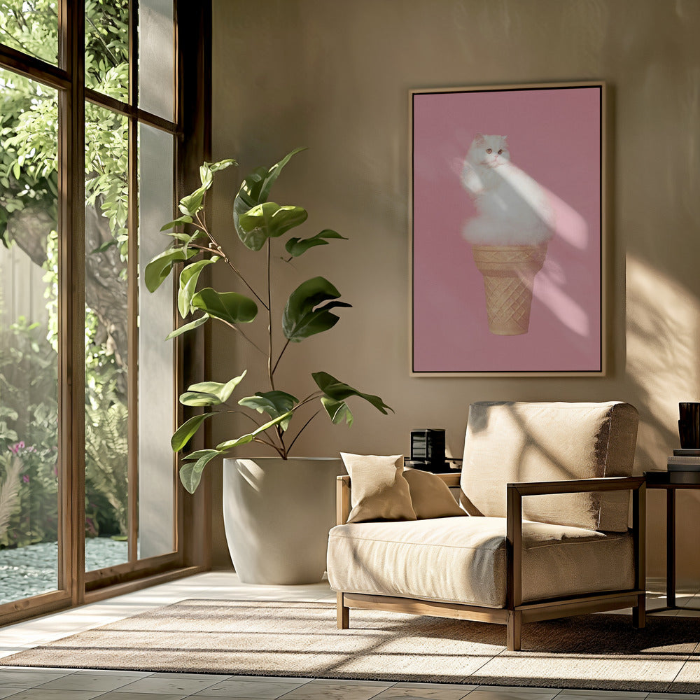 Kattenijsje - Roze | Poster