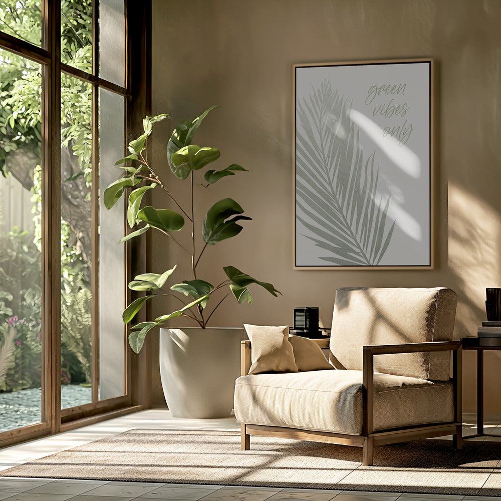 Alleen groene vibes | Poster