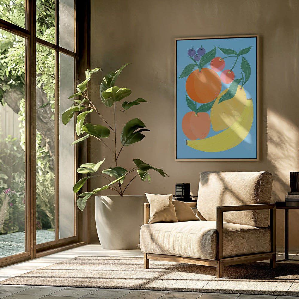 Gestapeld fruit | Poster