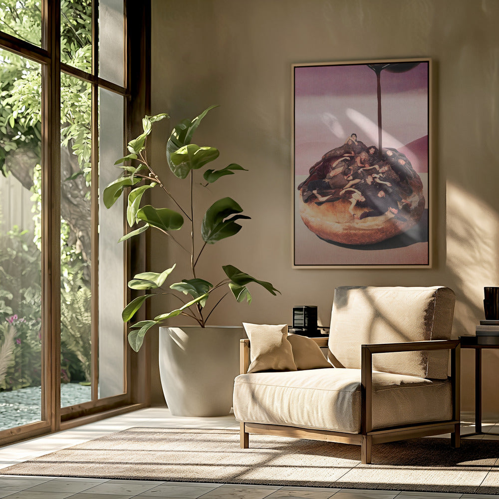 Surrealistische decadente donut | Poster