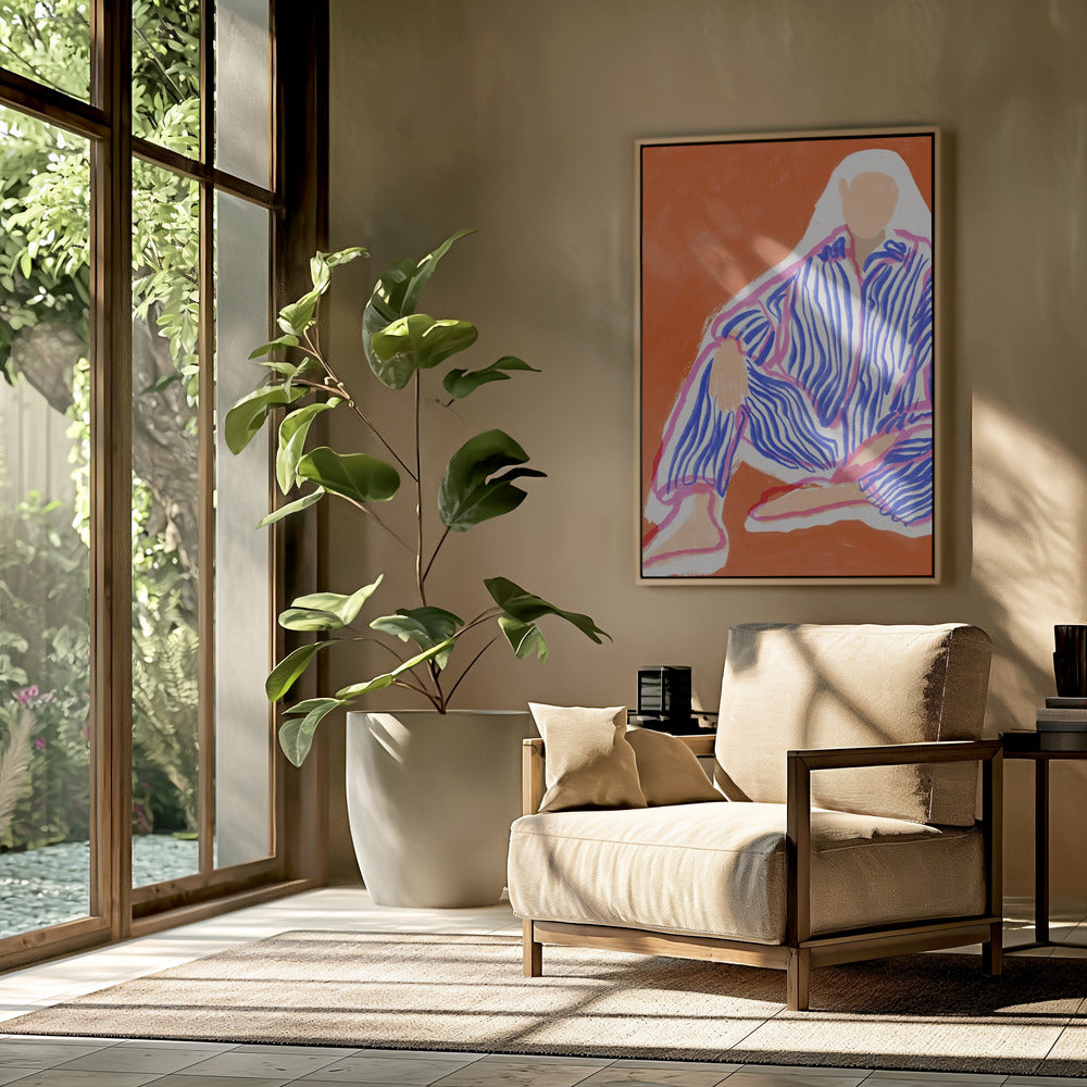 Gestreepte sereniteit | Poster