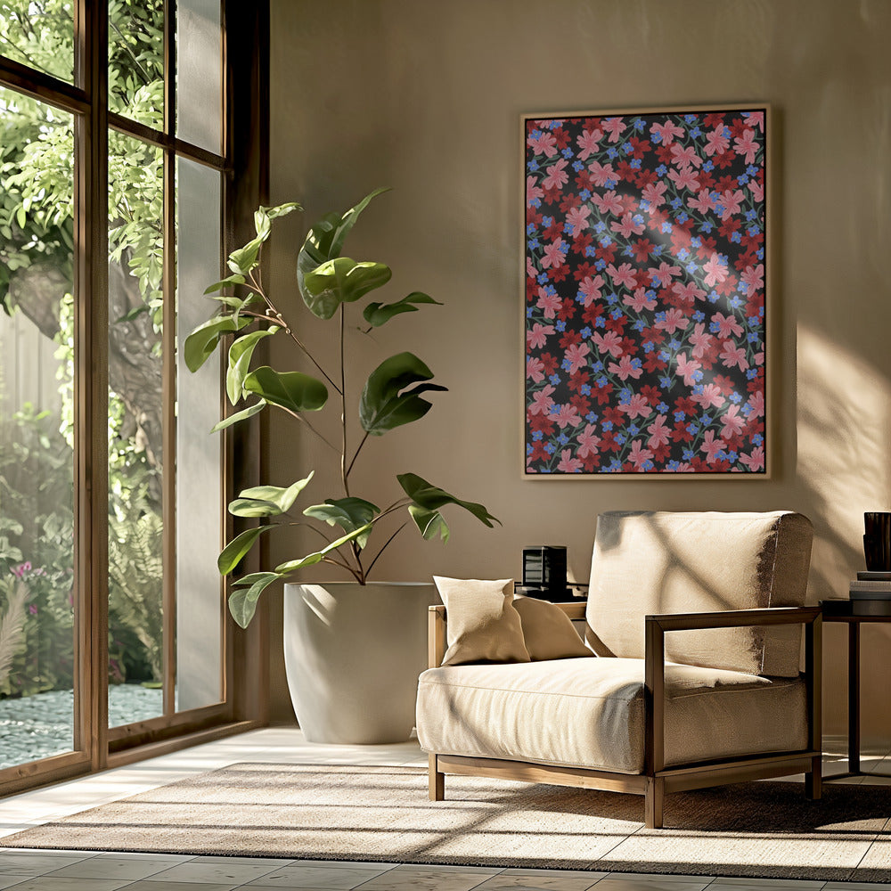 9933x14043 Din 50 Romantische Bloemen | Poster