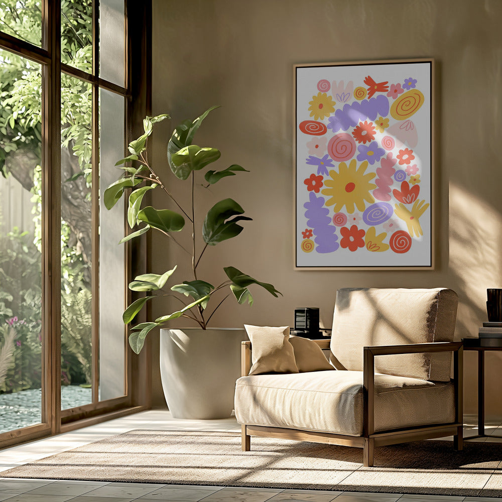 Bloemenstapel | Poster