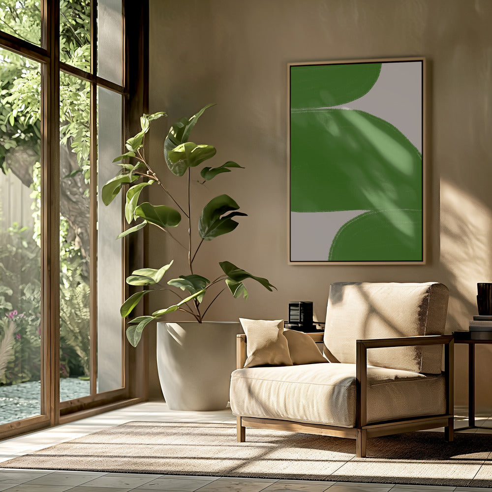 Green Waves Harmony | Poster