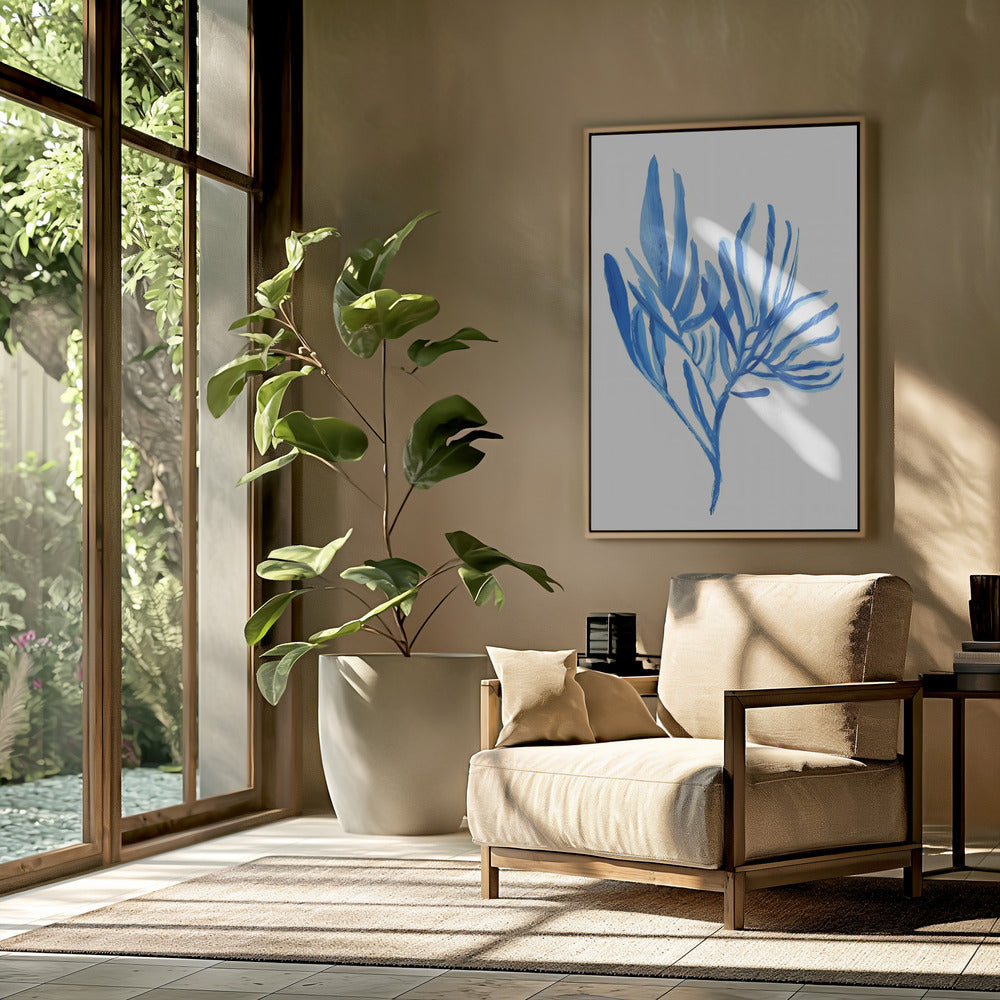 Blauwe waterplant poster 5 | Poster