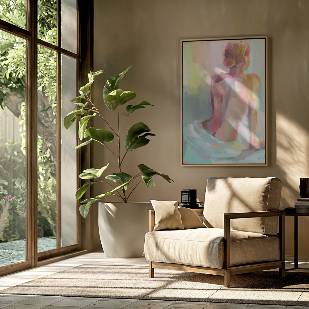 Vrouw poseren | Poster