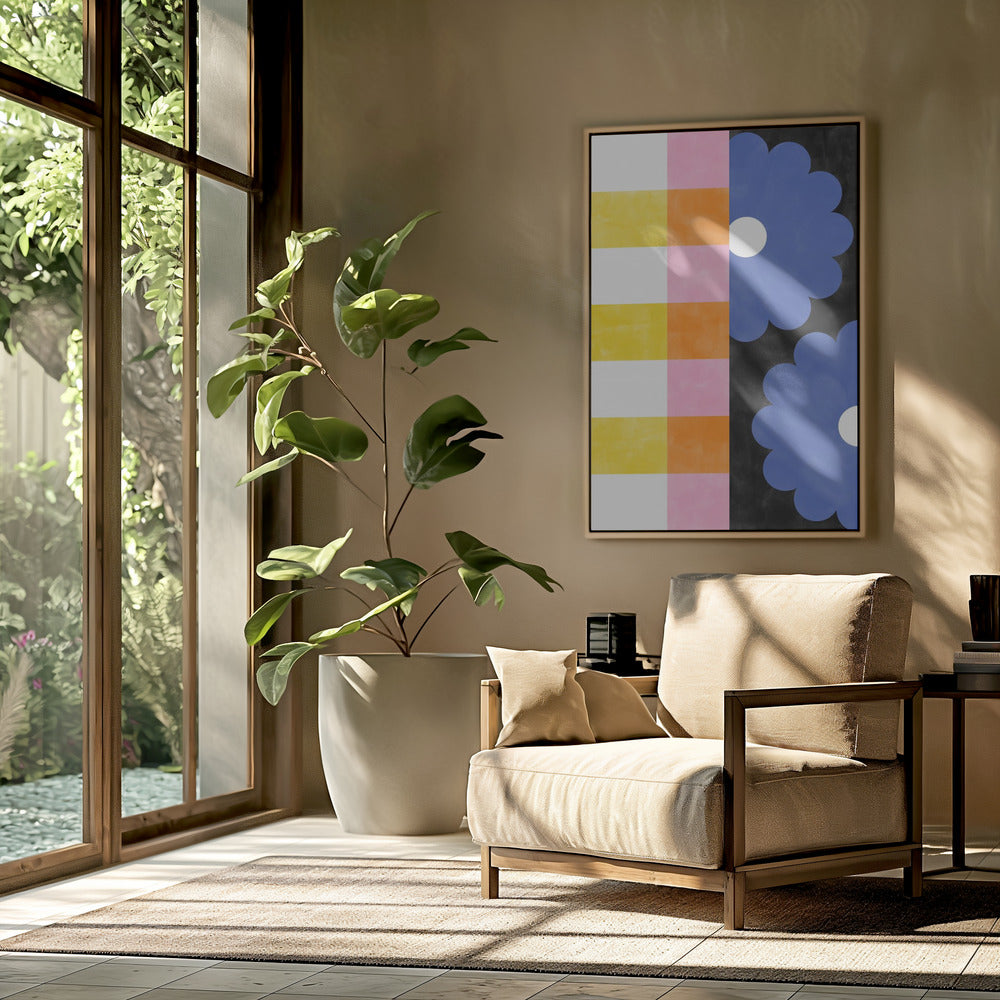 Bloemenstrepen | Poster