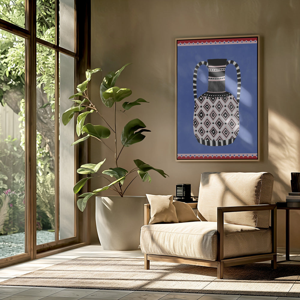 Geometrische patronen en felle kleuren | Poster