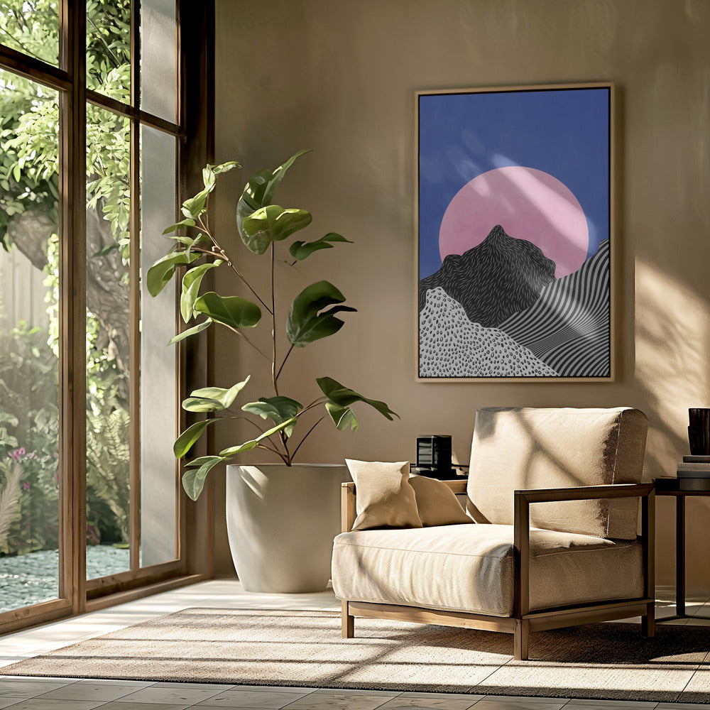 Surrealistisch uitzicht op de toppen | Poster