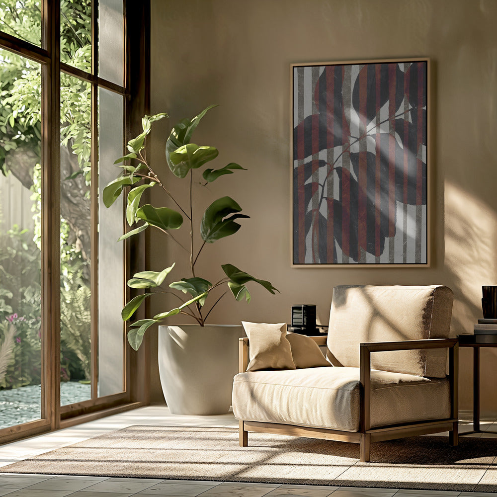 Gestreepte Botanische | Poster