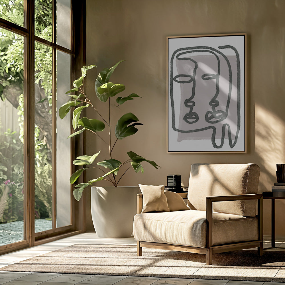 Gezichten abstract | Poster