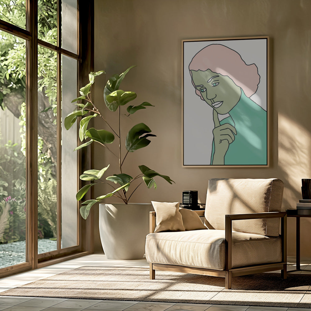 Lady Thinking Green | Poster