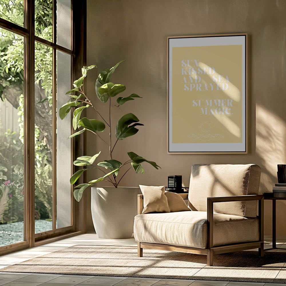 Zomermagie, citaat + illustratie | poster