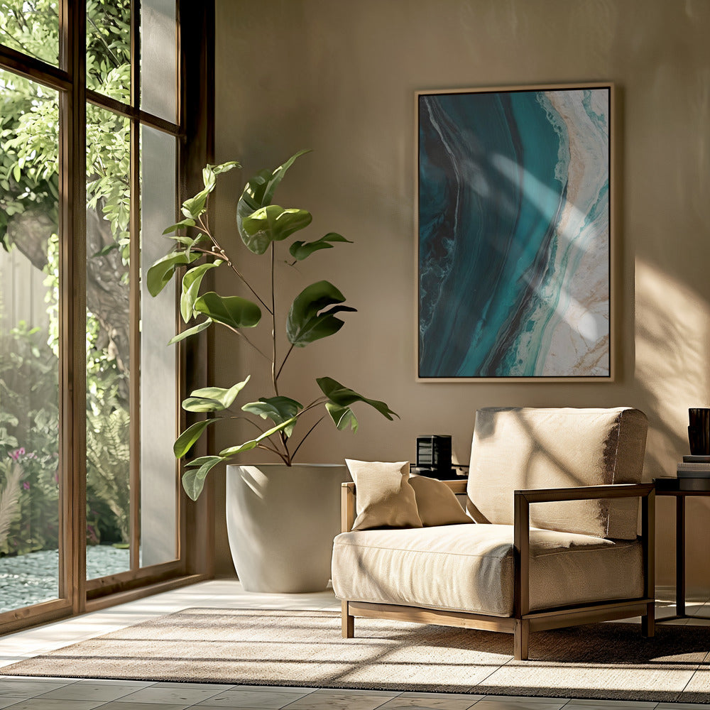 Oceanische marmerstroom | Poster