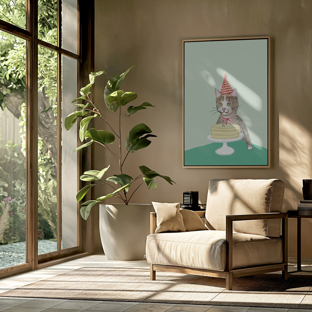 Birthday cat | Poster