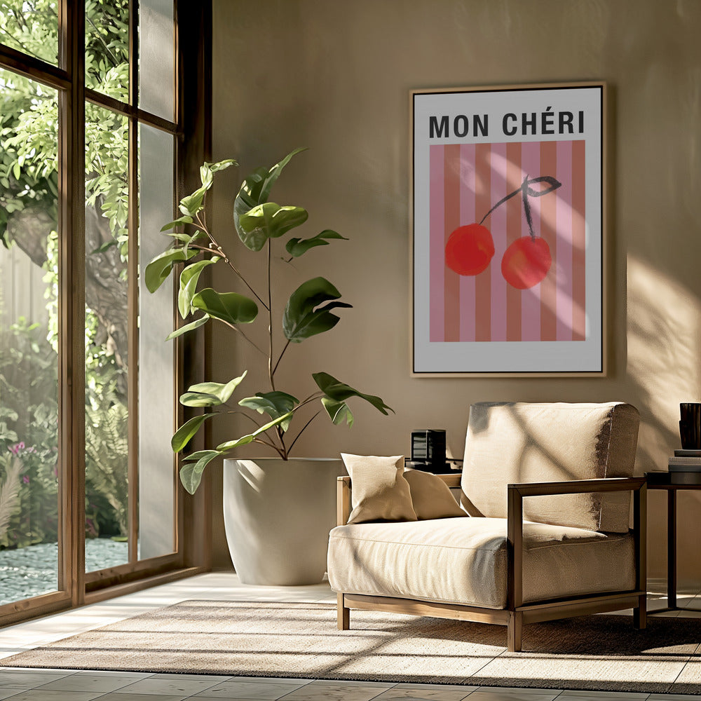 Gestreepte kersen Ratioiso | Poster