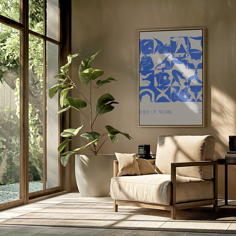 Werk (blauw) | Poster
