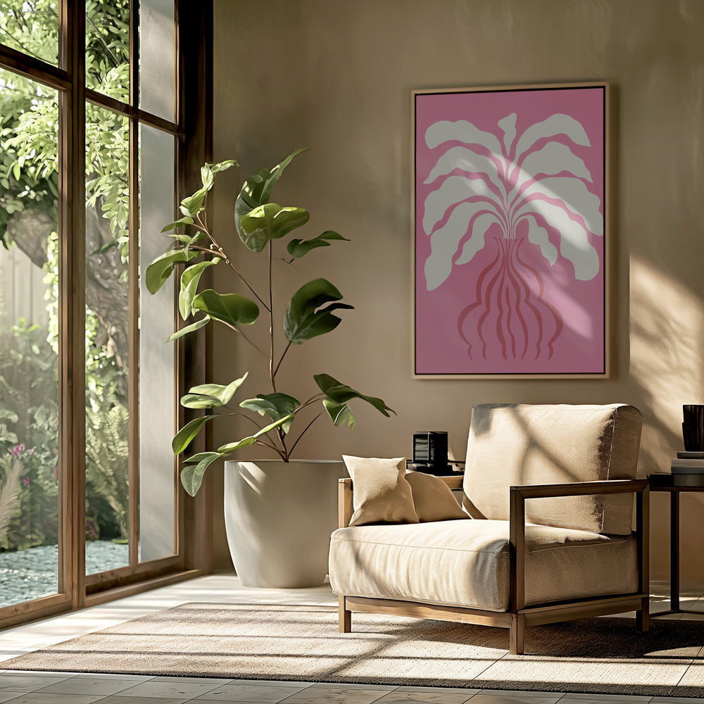Minimal Leaf and Vase | Poster