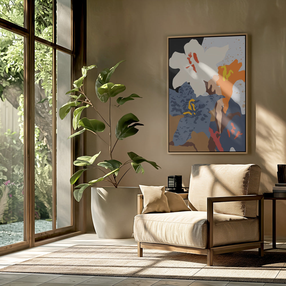 Abstract Lilies Close Up | Poster