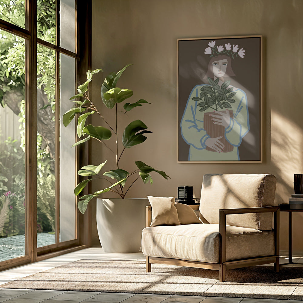 Plantenmoeder bruin | Poster