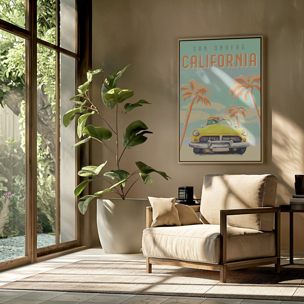 Californische surfposter | Poster